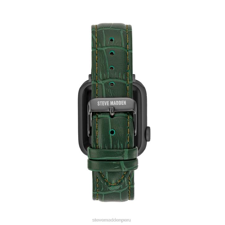 Steve Madden accesorio unisexo Correa de reloj texturizada Apple Watch 42-44 mm. 4DZJ838 verde