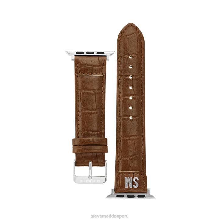 Steve Madden accesorio unisexo Correa de reloj texturizada para Apple Watch de 38-40 mm. 4DZJ848 marrón