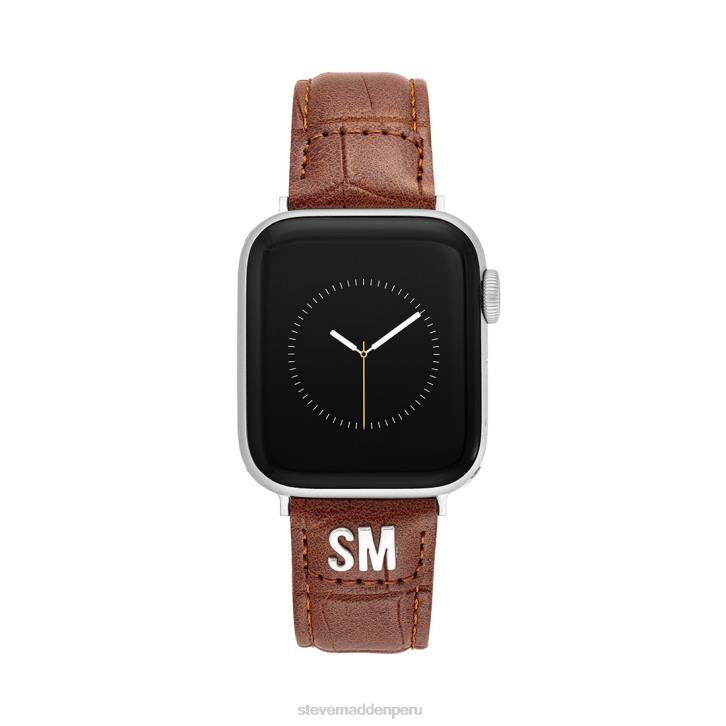Steve Madden accesorio unisexo Correa de reloj texturizada para Apple Watch de 38-40 mm. 4DZJ848 marrón