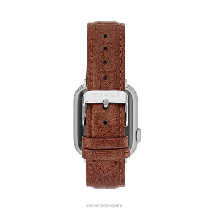 Steve Madden accesorio unisexo Correa de reloj texturizada para Apple Watch de 38-40 mm. 4DZJ848 marrón