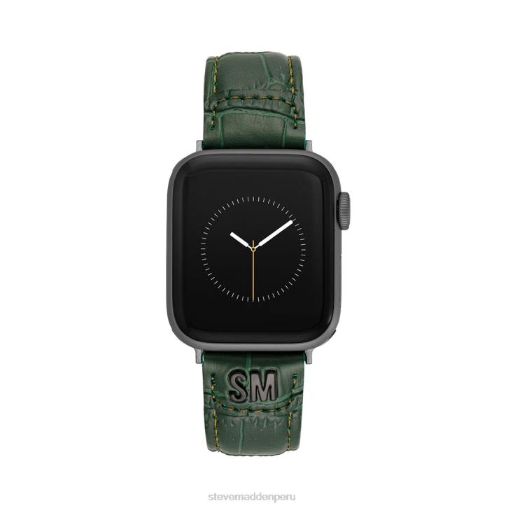 Steve Madden accesorio unisexo Correa de reloj texturizada para Apple Watch de 38-40 mm. 4DZJ851 verde