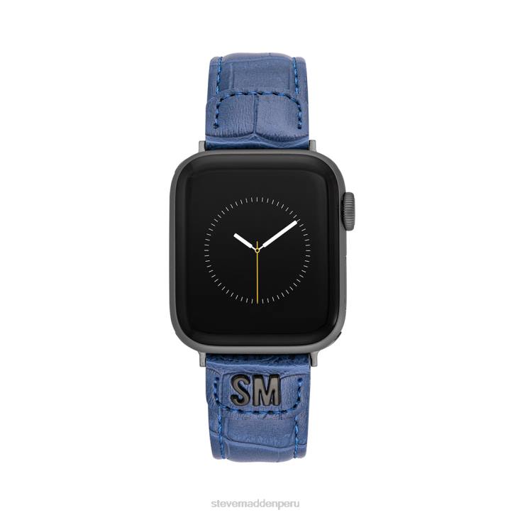 Steve Madden accesorio unisexo Correa de reloj texturizada para Apple Watch de 38-40 mm. 4DZJ853 azul