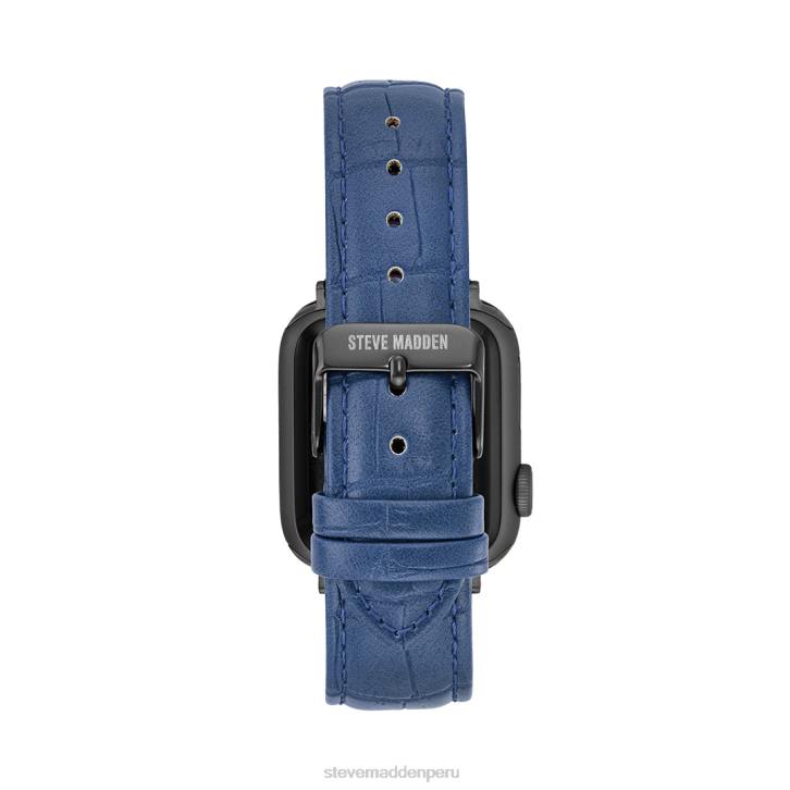 Steve Madden accesorio unisexo Correa de reloj texturizada para Apple Watch de 38-40 mm. 4DZJ853 azul