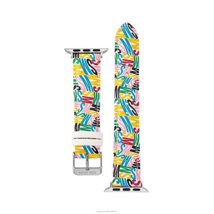 Steve Madden accesorio unisexo correa de reloj con logotipo de apple watch 42-44 mm 4DZJ857 multi