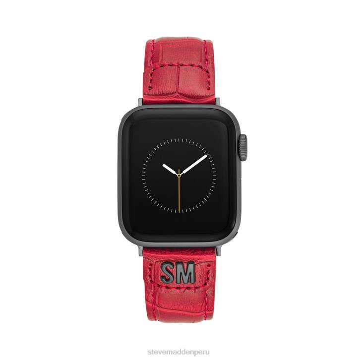 Steve Madden accesorio unisexo correa de reloj textu apple watch 42-44 mm 4DZJ849 rojo