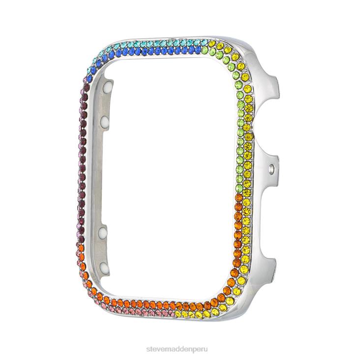 Steve Madden accesorio unisexo parachoques del reloj de manzana 38-40 mm 4DZJ844 plata múltiple