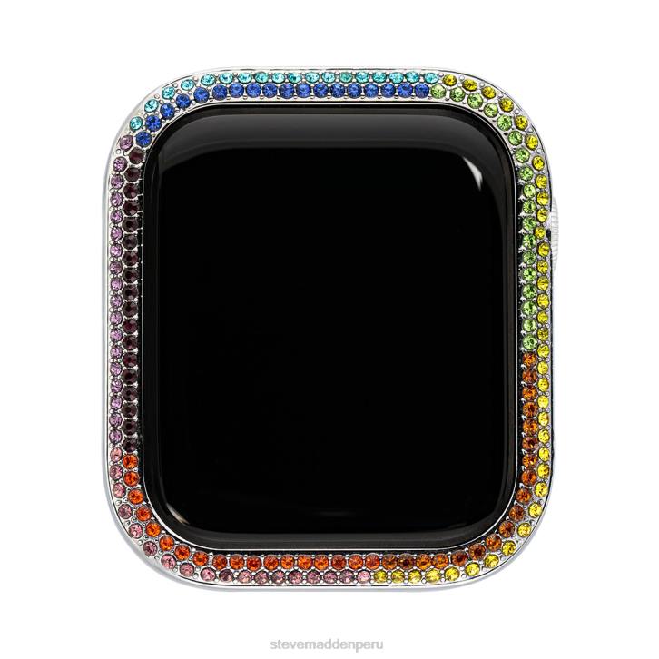 Steve Madden accesorio unisexo parachoques del reloj de manzana 38-40 mm 4DZJ844 plata múltiple