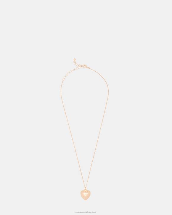 Steve Madden accesorio unisexo collar con colgante de corazón 4DZJ809 oro