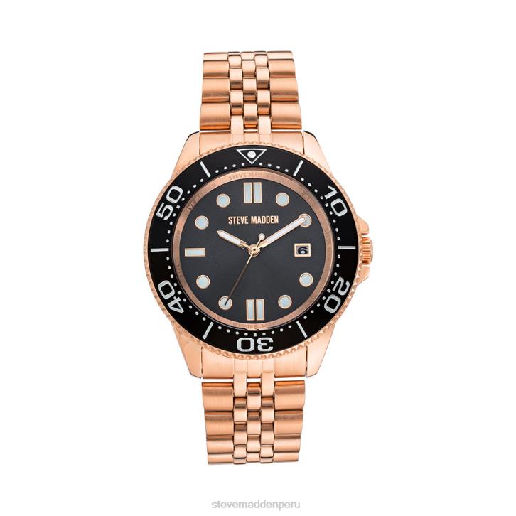 Steve Madden accesorio unisexo reloj clásico llamativo 4DZJ832 negro