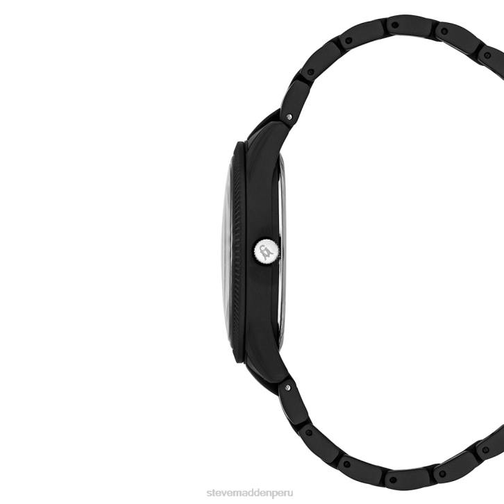 Steve Madden accesorio unisexo reloj con recubrimiento en polvo 4DZJ822 negro