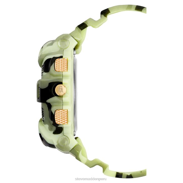 Steve Madden accesorio unisexo reloj deportivo de gran tamaño 4DZJ826 camuflaje