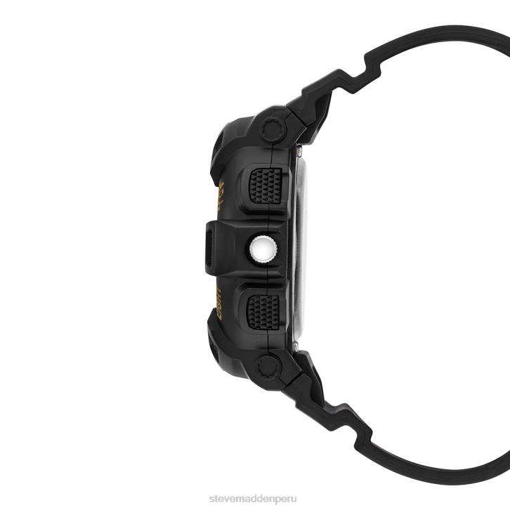 Steve Madden accesorio unisexo reloj deportivo de gran tamaño 4DZJ833 negro