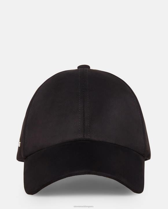 Steve Madden accesorio unisexo gorra de béisbol de gamuza sintética 4DZJ872 negro