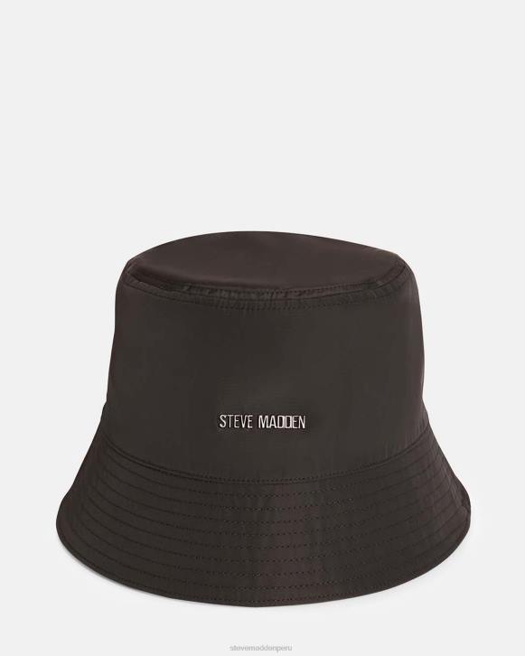 Steve Madden accesorio unisexo sombrero de pescador de nailon 4DZJ863 negro