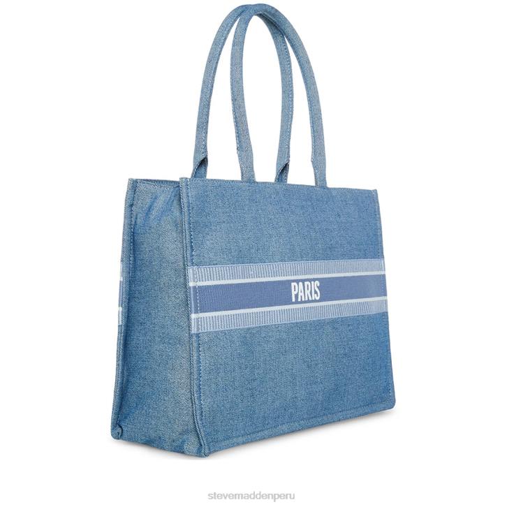 Steve Madden bolsa unisexo bolso de mano 4DZJ488 mezclilla multicolor