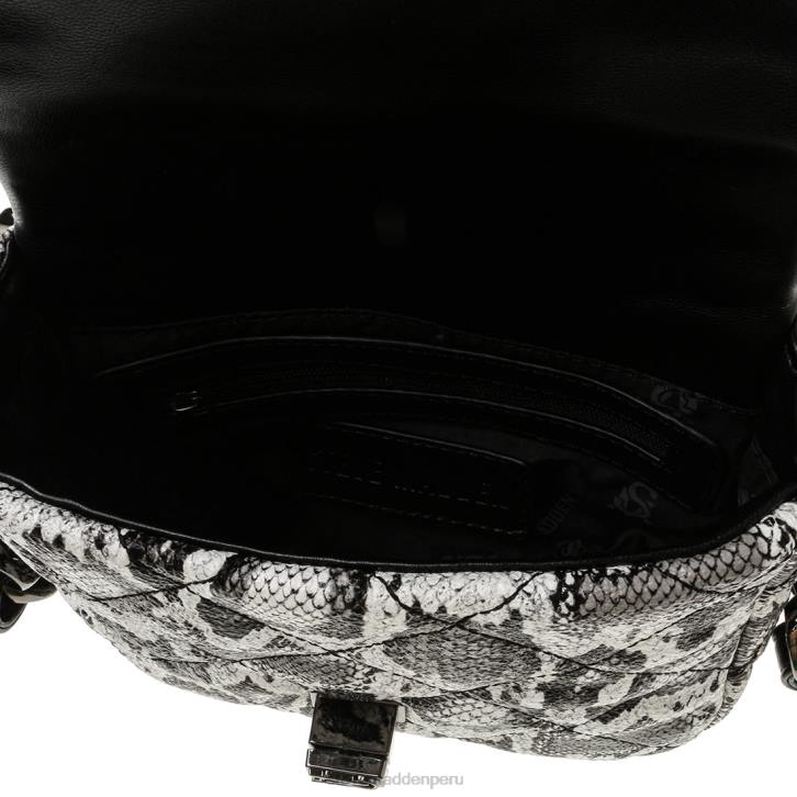 Steve Madden bolsa unisexo serpiente bheara 4DZJ422 blanco negro