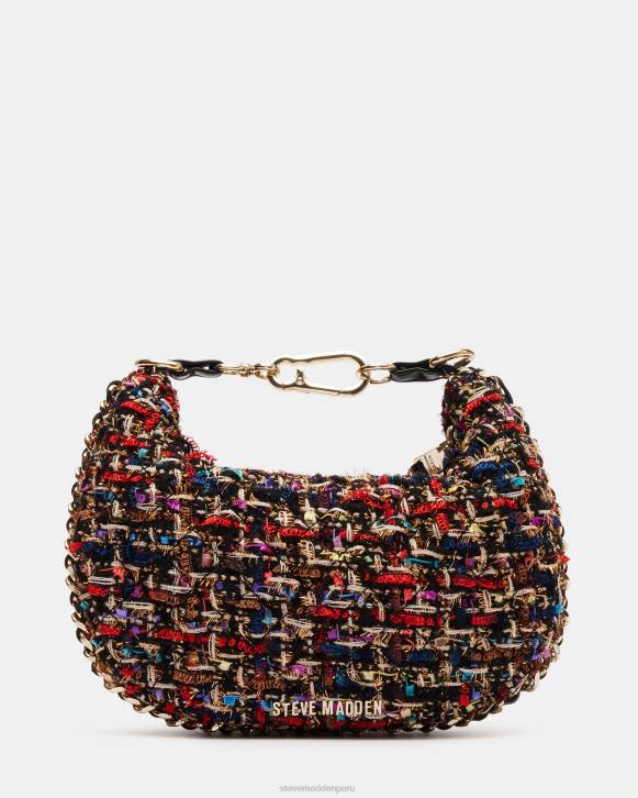 Steve Madden bolsa unisexo tweed negro 4DZJ367 multi