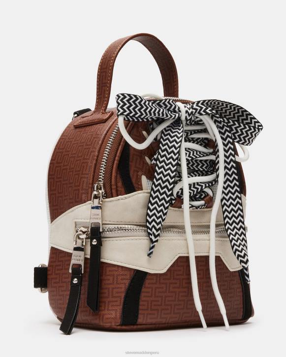 Steve Madden bolsa unisexo perforando 4DZJ473 marrón múltiple