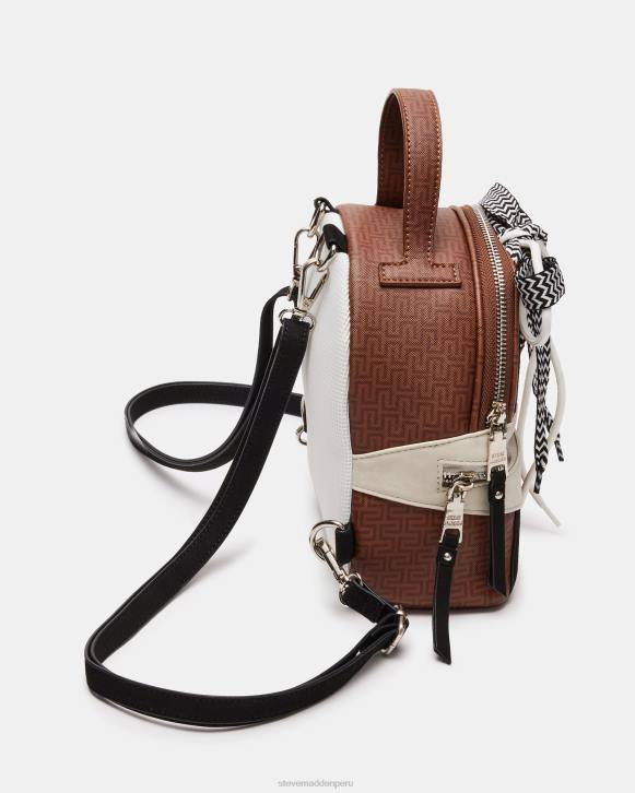 Steve Madden bolsa unisexo perforando 4DZJ473 marrón múltiple