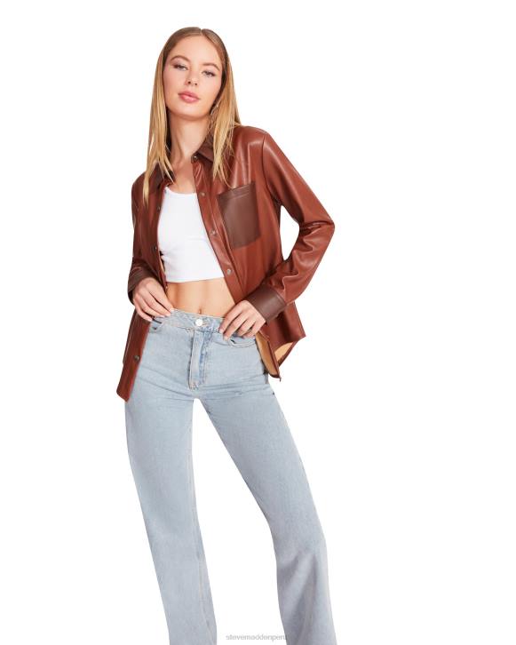 Steve Madden agotador mujer Sam superior 4DZJ627 coñac