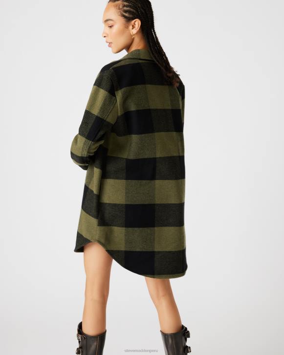 Steve Madden agotador mujer abrigo a cuadros eldridge 4DZJ577 sabio