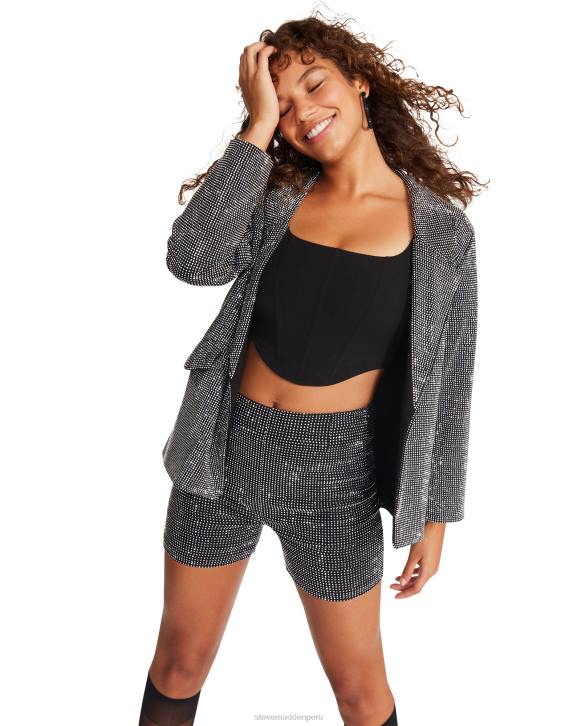 Steve Madden agotador mujer chaqueta aya 4DZJ598 plata