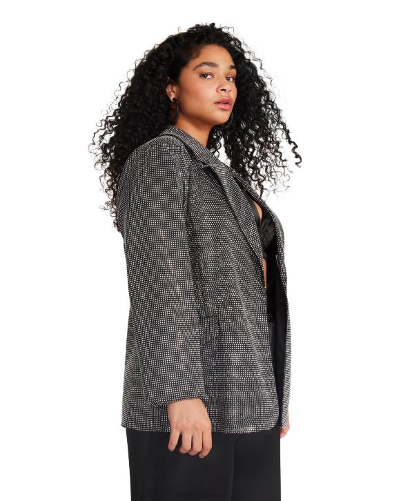 Steve Madden agotador mujer chaqueta aya 4DZJ598 plata