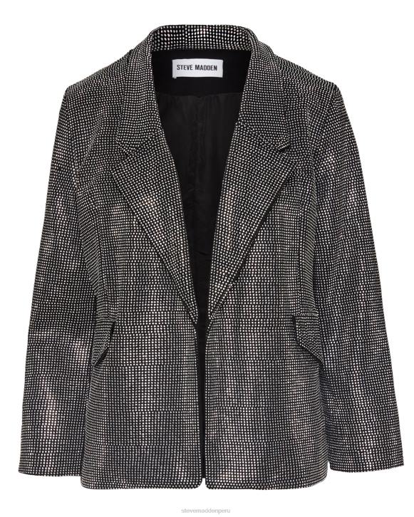 Steve Madden agotador mujer chaqueta aya 4DZJ598 plata