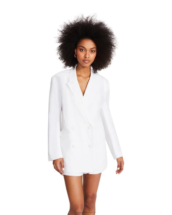 Steve Madden agotador mujer chaqueta baldwin 4DZJ595 blanco