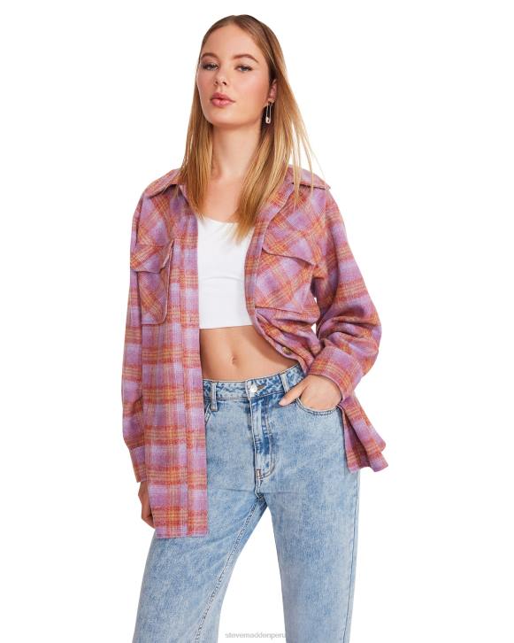 Steve Madden agotador mujer chaqueta de brooklyn 4DZJ608 púrpura