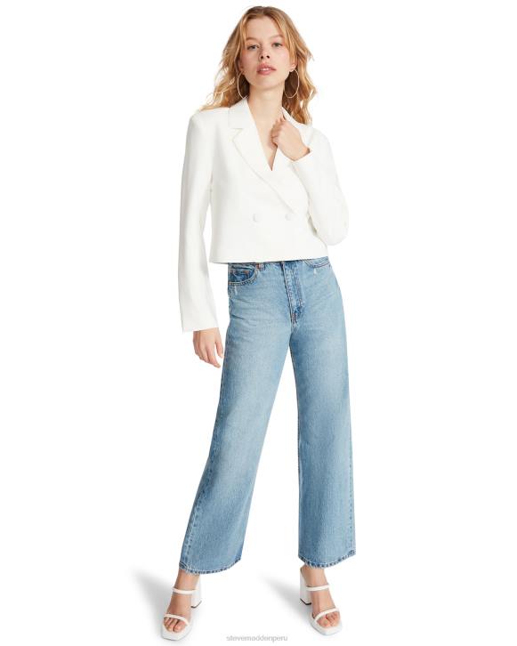 Steve Madden agotador mujer chaqueta kurtney 4DZJ588 blanco