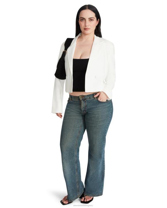 Steve Madden agotador mujer chaqueta kurtney 4DZJ588 blanco