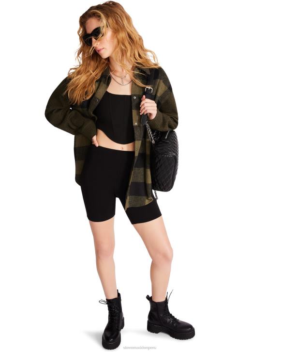 Steve Madden agotador mujer sofia shacket 4DZJ623 verde
