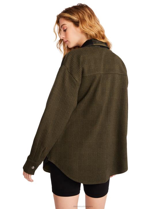 Steve Madden agotador mujer sofia shacket 4DZJ623 verde