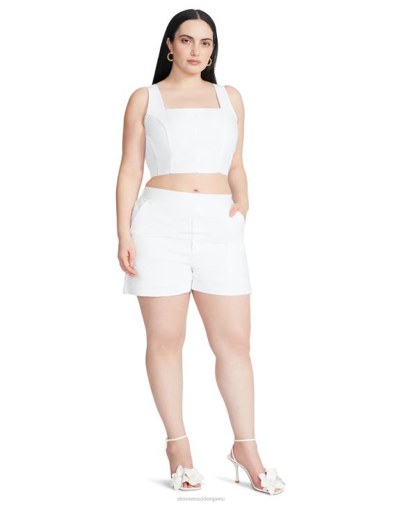 Steve Madden agotador mujer eni corto 4DZJ663 blanco