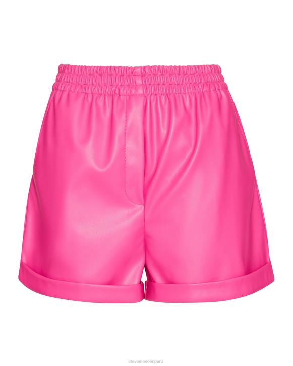 Steve Madden agotador mujer fonda corta 4DZJ639 Rosa caliente