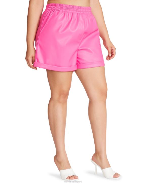 Steve Madden agotador mujer fonda corta 4DZJ639 Rosa caliente