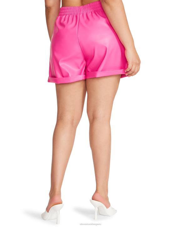 Steve Madden agotador mujer fonda corta 4DZJ639 Rosa caliente