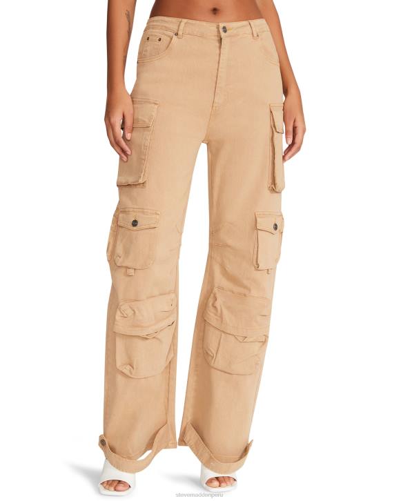 Steve Madden agotador mujer pantalón brody 4DZJ633 gris pardo