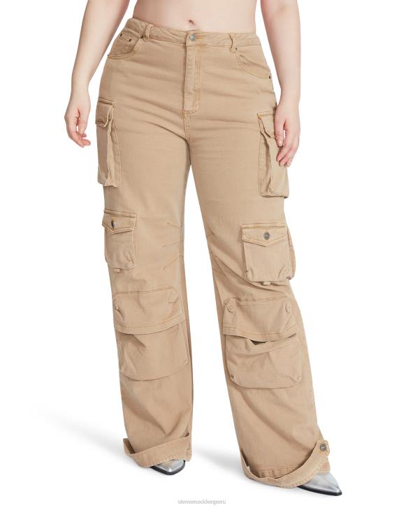 Steve Madden agotador mujer pantalón brody 4DZJ633 gris pardo