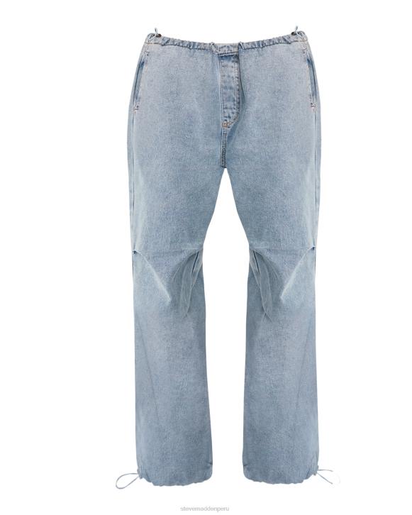 Steve Madden agotador mujer pantalón de paracaídas pia 4DZJ636 tela de mezclilla