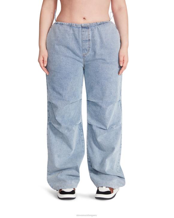 Steve Madden agotador mujer pantalón de paracaídas pia 4DZJ636 tela de mezclilla