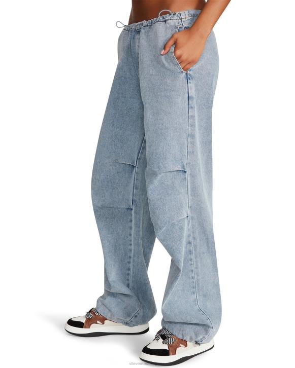 Steve Madden agotador mujer pantalón de paracaídas pia 4DZJ636 tela de mezclilla