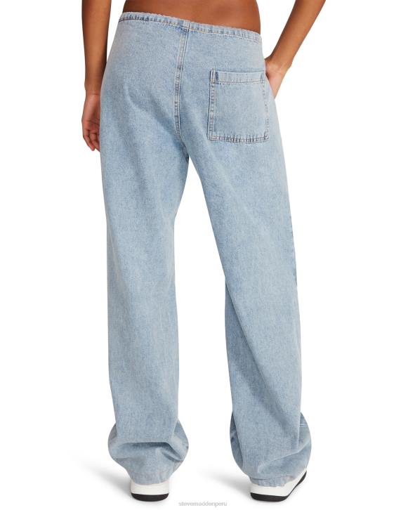 Steve Madden agotador mujer pantalón de paracaídas pia 4DZJ636 tela de mezclilla