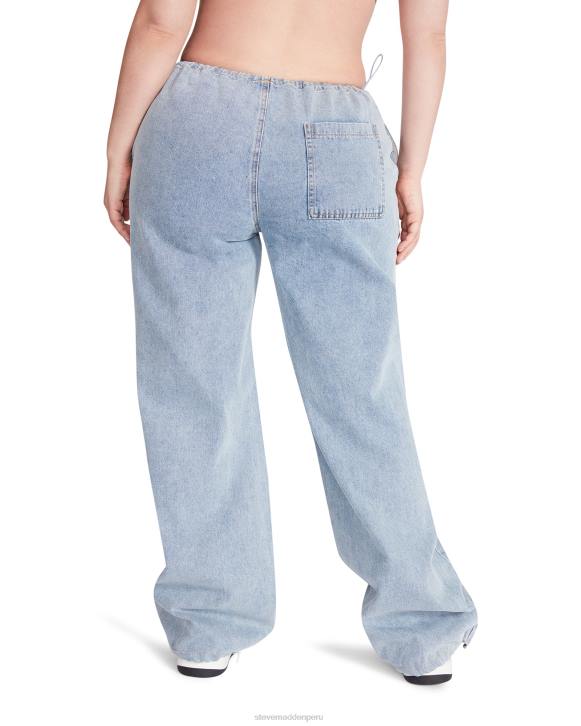 Steve Madden agotador mujer pantalón de paracaídas pia 4DZJ636 tela de mezclilla
