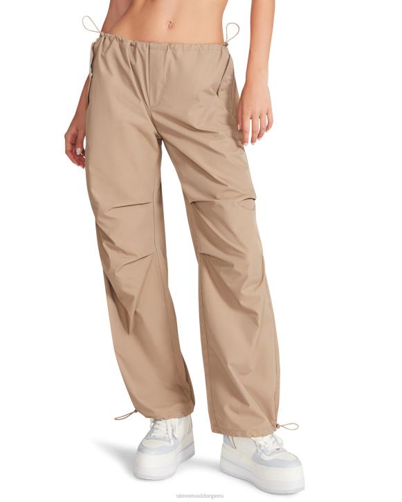 Steve Madden agotador mujer pantalón de paracaídas pia 4DZJ655 caqui/beige
