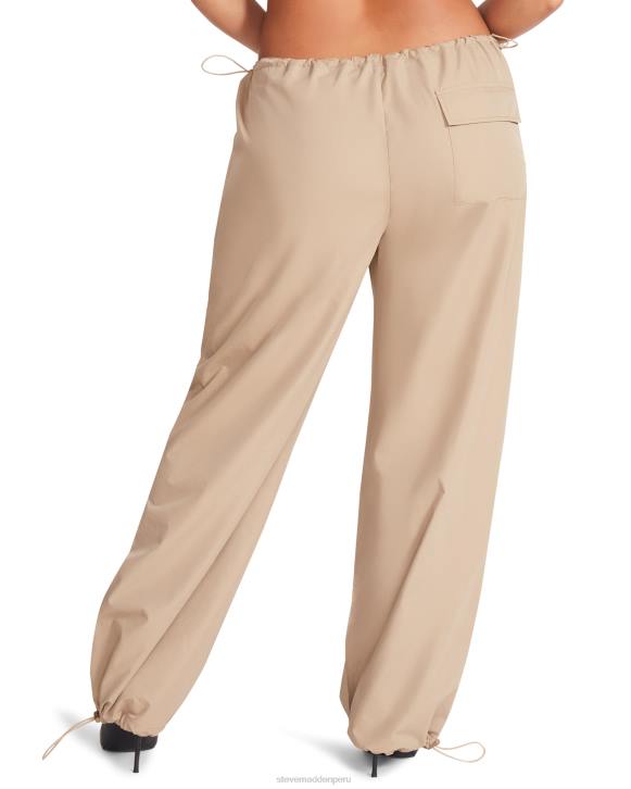 Steve Madden agotador mujer pantalón de paracaídas pia 4DZJ655 caqui/beige