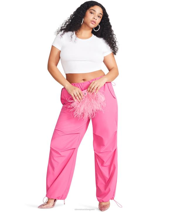 Steve Madden agotador mujer pantalón de paracaídas pia 4DZJ671 rosa