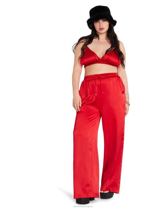 Steve Madden agotador mujer pantalón dorian 4DZJ680 rojo