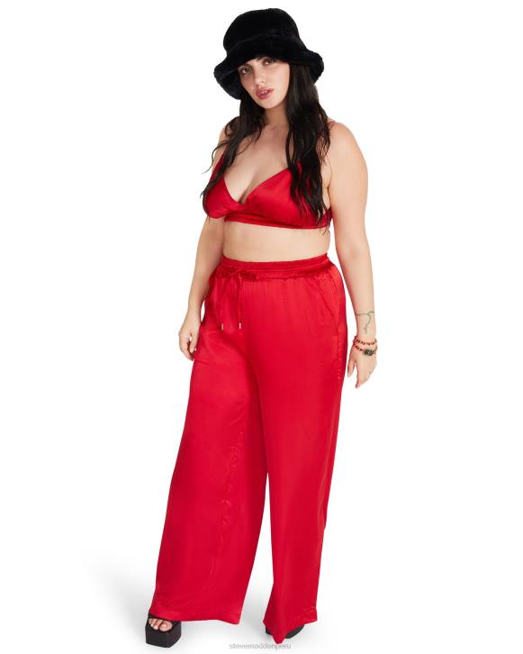Steve Madden agotador mujer pantalón dorian 4DZJ680 rojo